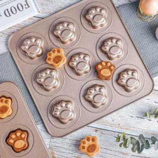 Cake mold baby creative Cat's paw nine steamed cake mold baby complementary food tools baked cookies