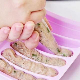 Sausage mold baby food for children silicone mold self-made intestinal grinder Chicken ham sausage can be steamed and high temperature resistant