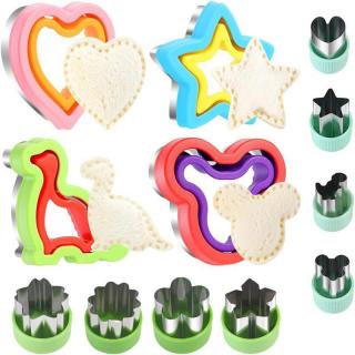 12-piece sandwich mould Fruit cut heart-shaped bread toast embossed mould Baking cookie mould