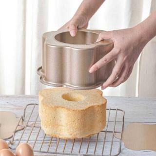 8-inch flower shaped hollow Japanese chiffon cake chimney floss bottom cake tin mousse toast baking pan