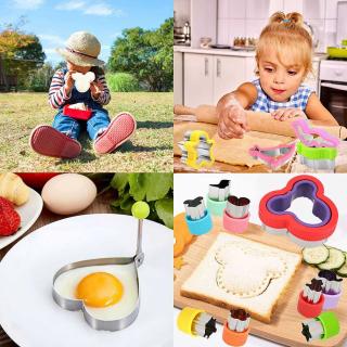 32-piece cartoon sandwich mold Bear bread embossing machine Stainless steel fruit cut