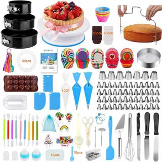 Custom 507 pieces cake turntable cream decorating tip baking tray DIY decorative tools baking tools