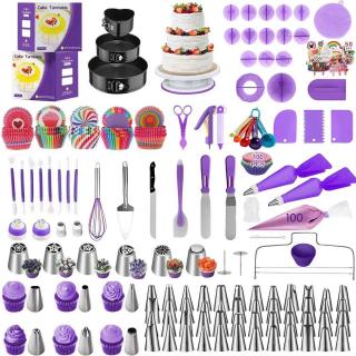 471-piece cake turntable cake pan Cream decorating tip baking tool set