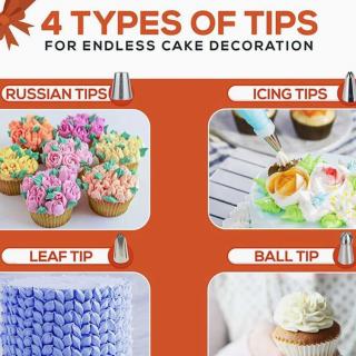 70 pieces of Russian decorating mouth in one piece cake decorating mouth leaf mouth