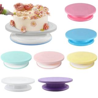 Cake decoration turntable with anti slip strip plastic rotating cake turntable baking tool rotating table