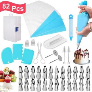 82-piece cake decorating tip TPU decorating bag cream scraper