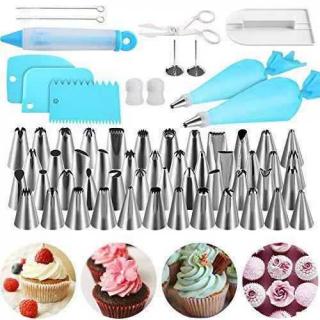 62 pieces of decorating mouth set TPU decorating bag decorating nail cream glue decorating mouth scraper