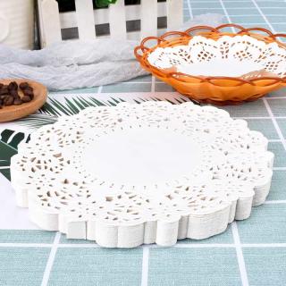 Round lace paper blotting paper Fried food pad paper bread flower base paper cake lace paper baking paper