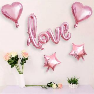 Wedding decoration layout Valentine's Day proposal confession aluminum film balloon conjoined LOVE letters aluminum film balloon