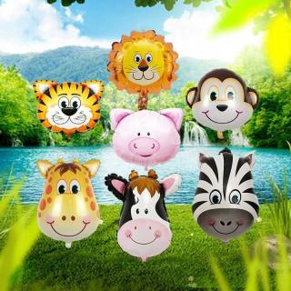 Balloon aluminum film balloon wholesale children's toy arrangement medium animal head monkey cow aluminum film balloon cartoon