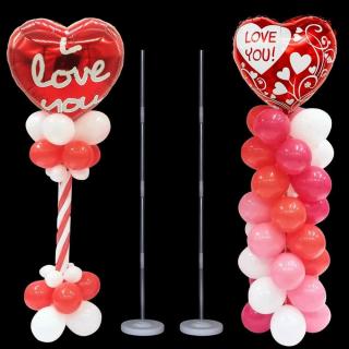 Balloon support Balloon post site layout props plastic round base crystal pole table float wholesale