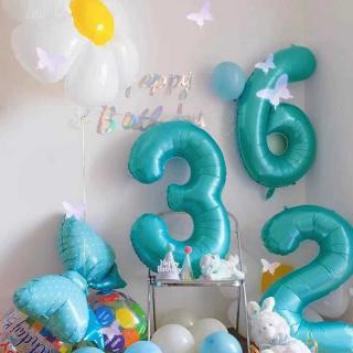 Digital balloon 32 inch balloon decoration scene birthday wedding party aluminum film 32 inch US version digital balloon wholesale