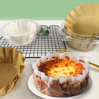 Collapsible Basque oil paper cake mold disposable release paper baking silicone oil paper high temperature cake paper holder