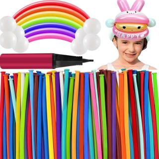 1.8g Macaron Magic Balloon Birthday Party decoration balloon Flower Braid DIY thickened 260 long balloons