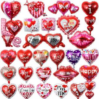 18 heart-shaped balloons Wedding decoration decoration wedding I Love You aluminum film balloons Valentine's Day confession balloons