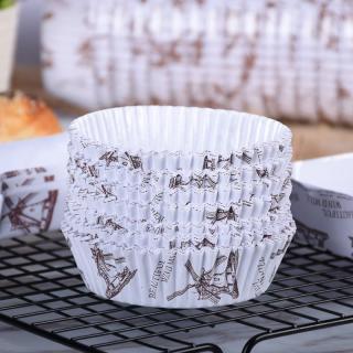 Manufacturers wholesale large round windmill coated bread paper with oil proof high temperature baking paper cups 3000 / piece