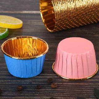 Large 5039 coated roll cup High temperature baking cup Muffin cup holder Double sided aluminum foil roll edge paper cup 50 PCS/set