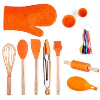 Glue cookware 14 kitchen utensils set Wooden baking utensils Kitchen tools set