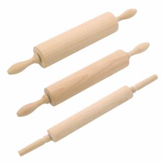 Factory custom wooden rolling pin with pulley beech face stick