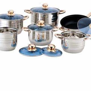 7 level bottom straight pot 12-piece set