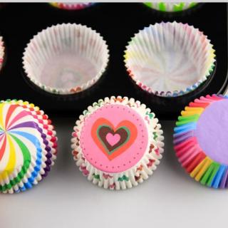 Heat resistant cake paper cups