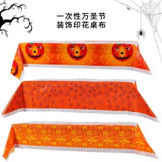 108*180 Halloween Christmas washable disposable party PE table cloth table cloth