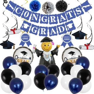 Graduation balloon set Graduation party decoration gold confetti balloon set Graduation party balloon set custom