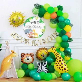 Happy baby's first birthday party decoration scene Decorate the background wall of the balloon set for boys and girls