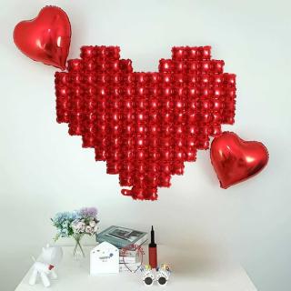 Background wall balloons Love balloons wholesale wedding decoration scene layout background wall love aluminum film balloons