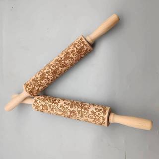 Beech laser printed rolling pin