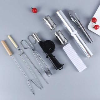 Barbecue 10-piece set, barbecue tools, barbecue skewer combination, barbecue ware set, 15-piece set, outdoor barbecue accessories, tin foil